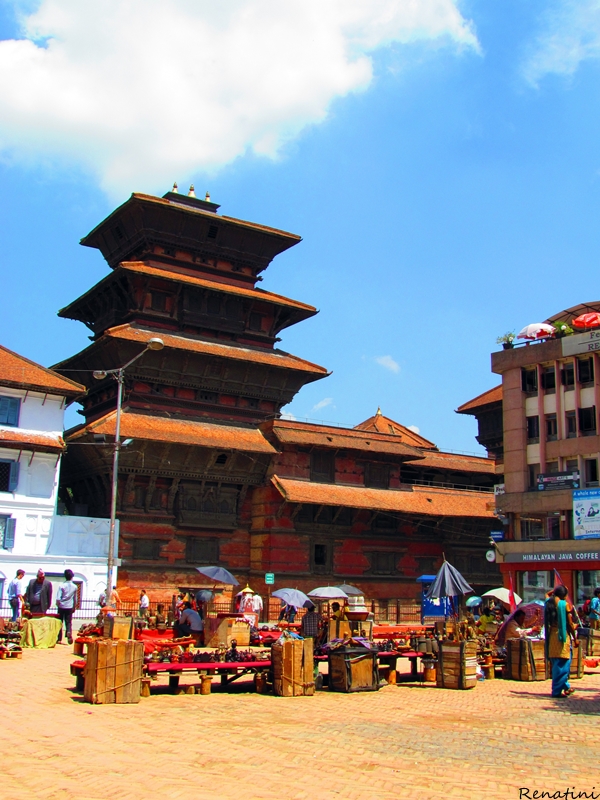 Fotografija "durbar square"-a v Katmanduju