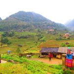 Photo of terraces / Fotografija teras, na katerih pridelujejo zelenjavo