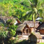 Photo of a village / Fotografija majhne vasice v Laosu