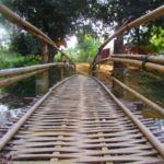 Photo of a bridge / Fotografija mostu v Laosu
