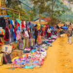Photo of a market in Nong Khiaw / Fotografija tržnice v Nong Khiawu