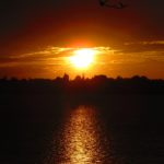 Photo of sunset / Fotografija sončnega zahoda v Laosu